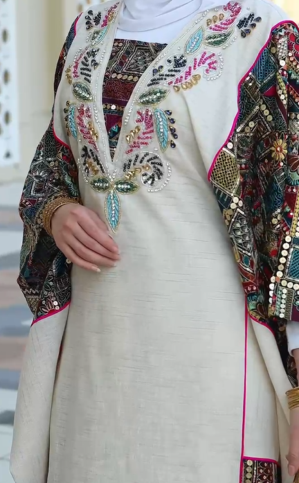 Elegant Kuwaiti Jellabiya - Farasha