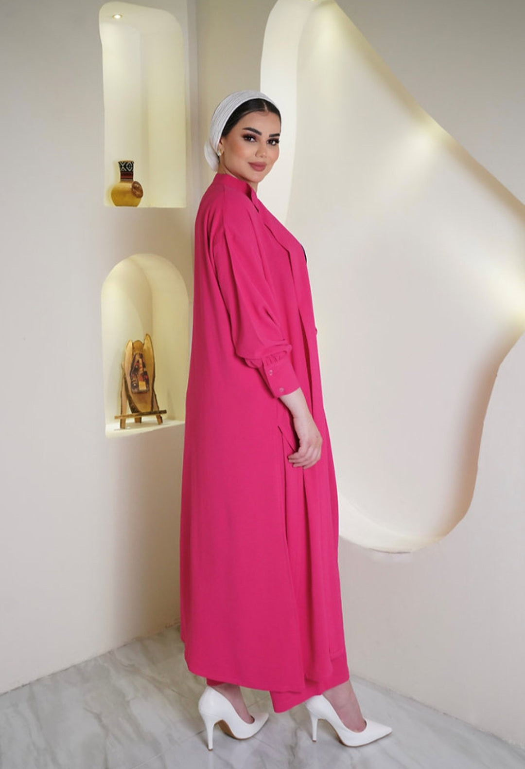 Fuchsia suit by Lebsaty