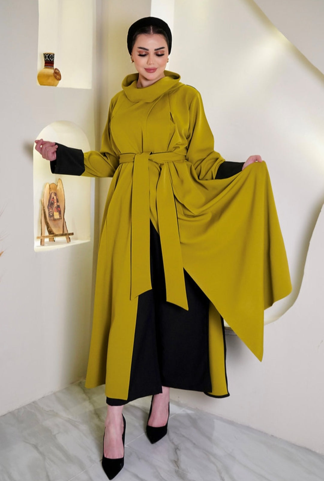 Lebsaty Balck & cumin colour Suit