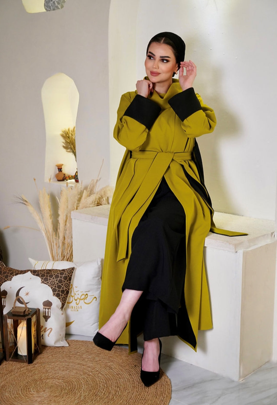 Lebsaty Balck & cumin colour Suit