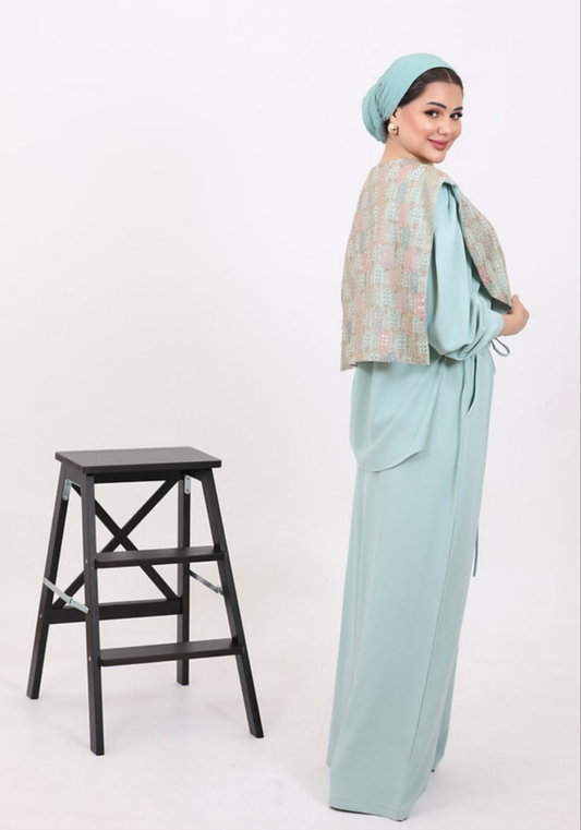 Women's Mint Elegant Suit - by Lebsaty