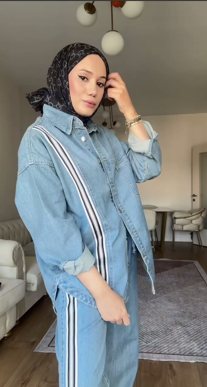 Denim Set with Effortless Edge - Two Pieces Sets