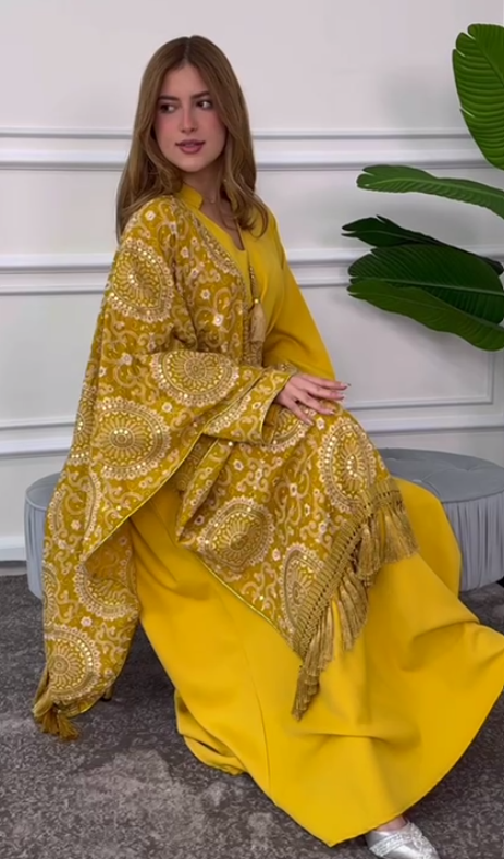 Elegant Kuwaiti Jellabiya - Safarah