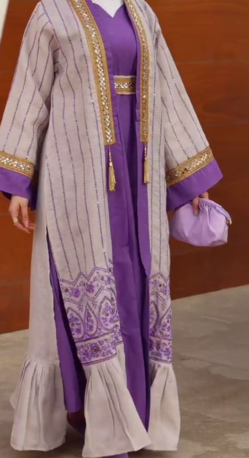 Elegant Kuwaiti Jellabiya - Latifa
