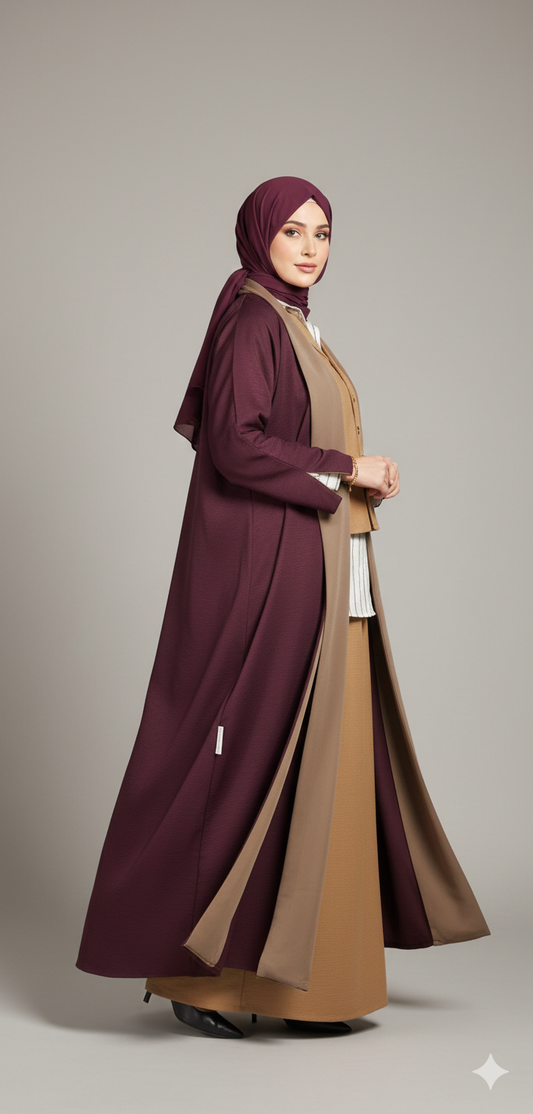 Double Face Abaya - نسمة
