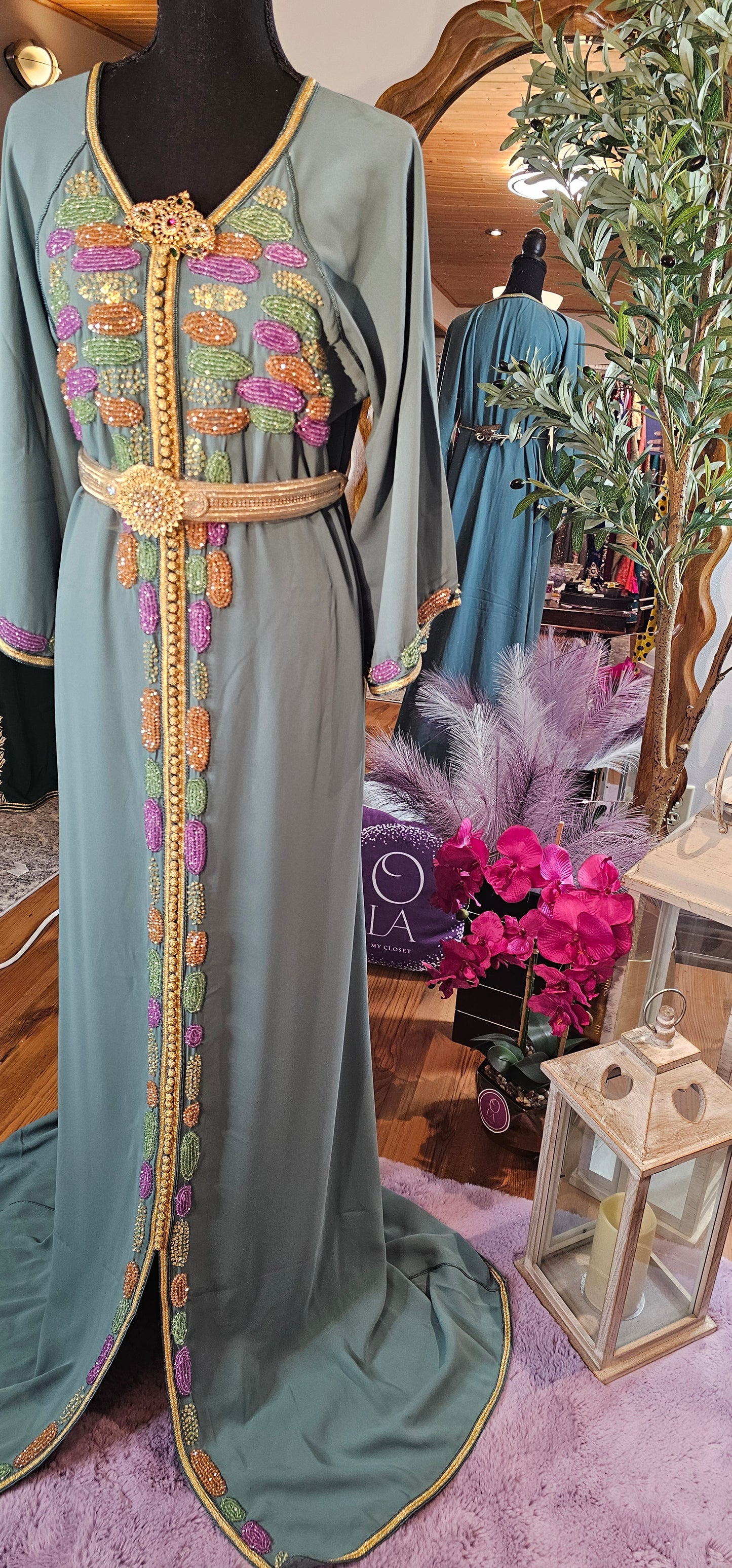 Handmade Moroccan Kaftan - Mazyona