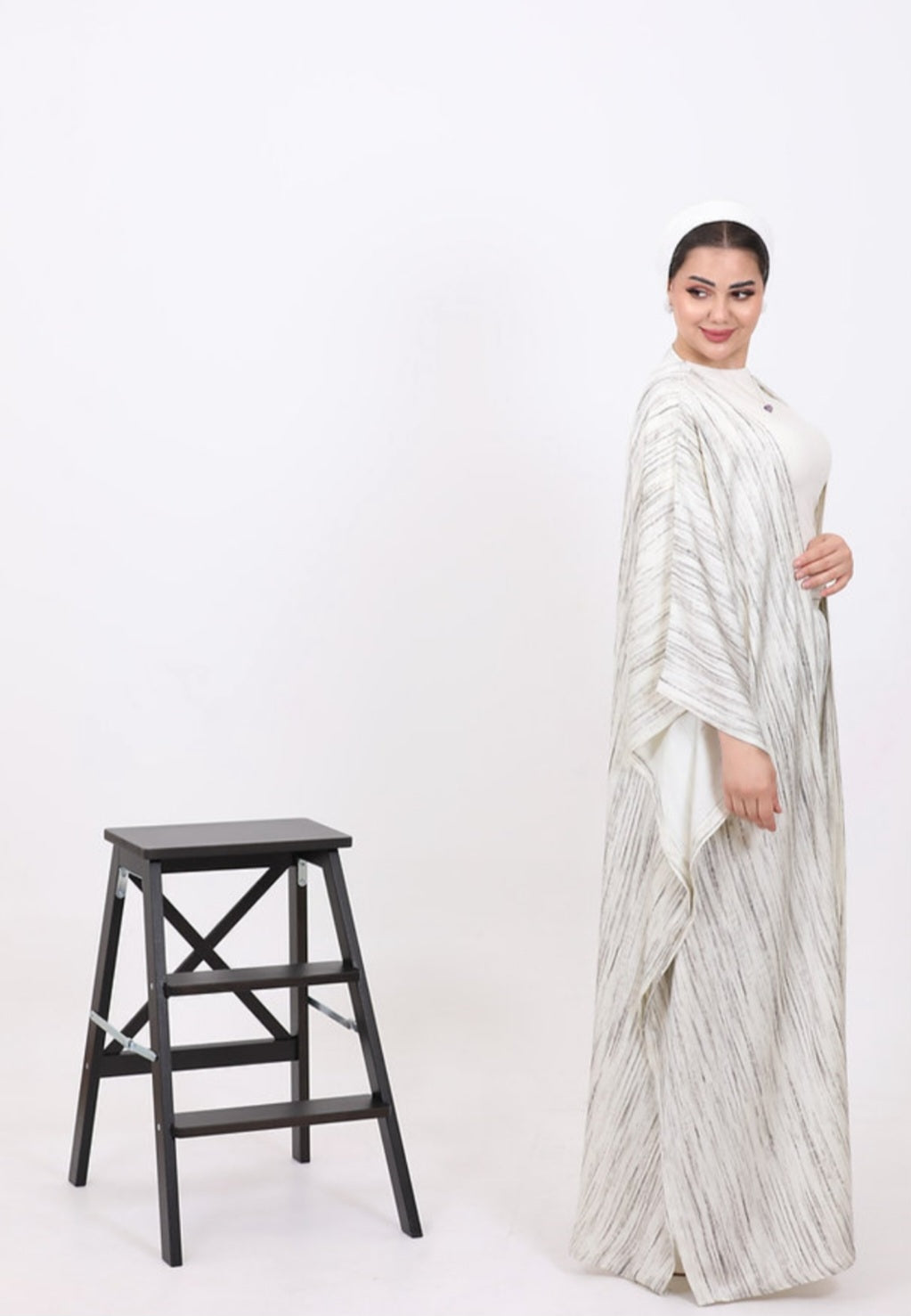 White Cardigan Suit by Lebsaty