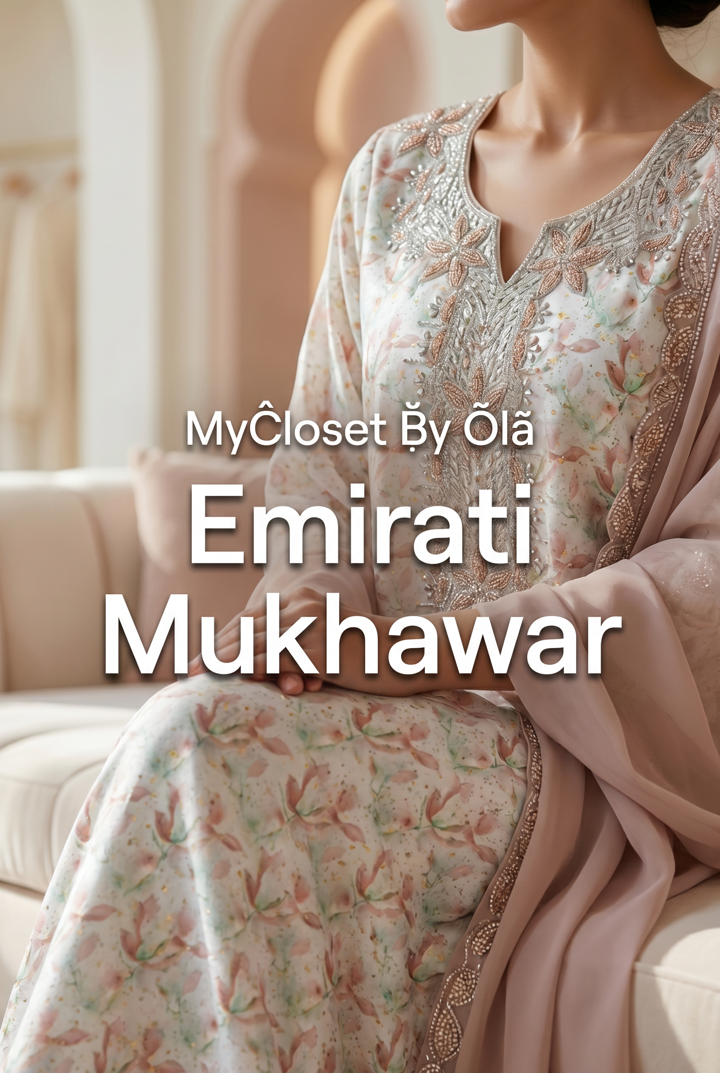 Emirati Mukhawa with Matching Scarf