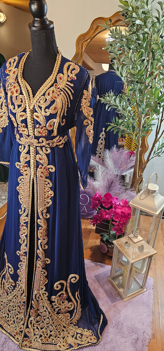 Handmade Moroccan Kaftan - Henna