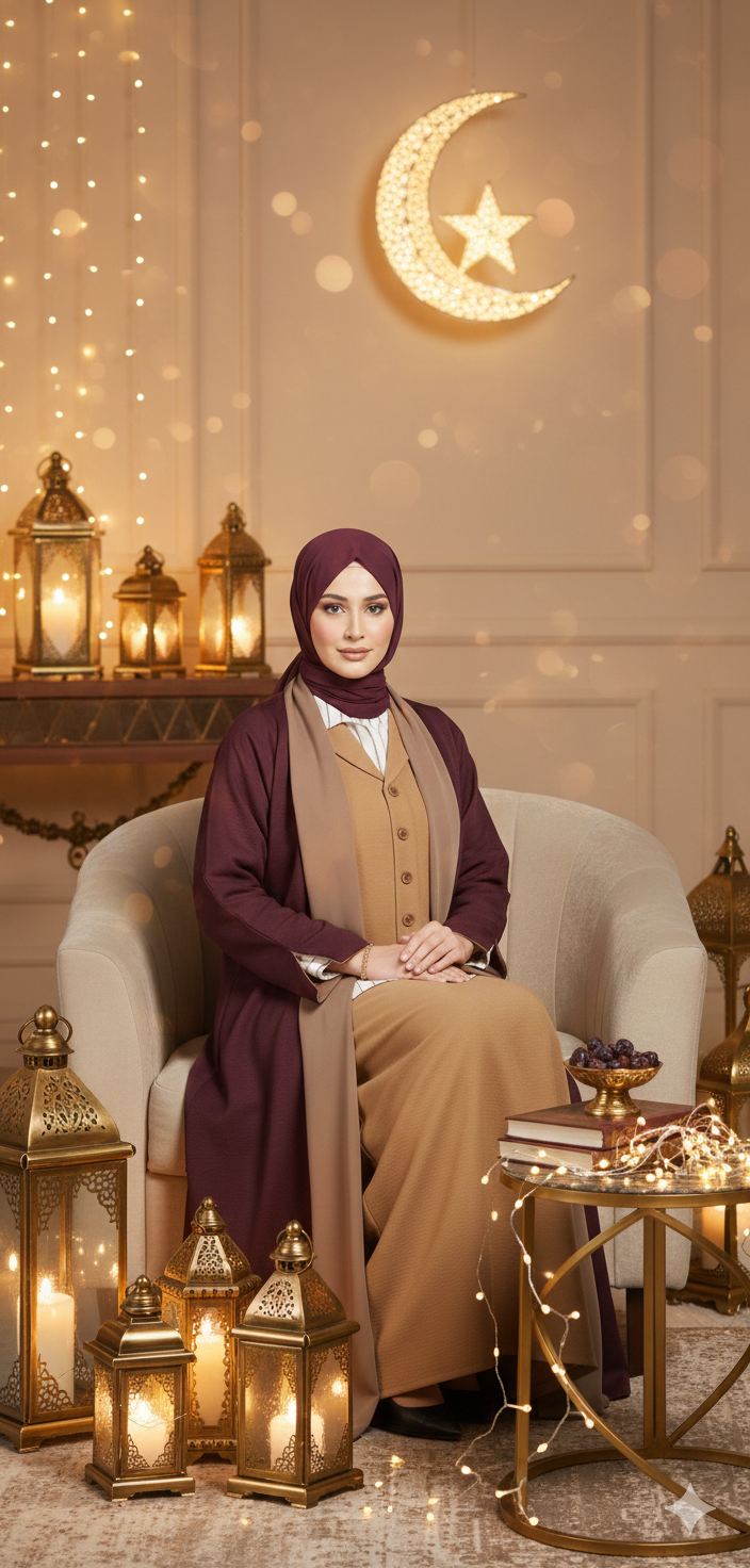 Abaya doble vista - Nasmá