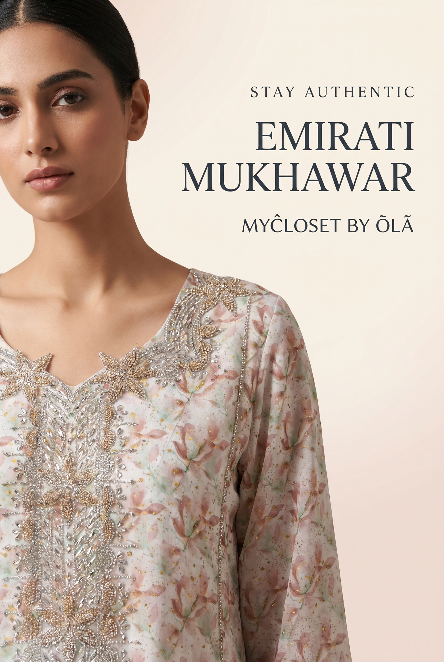 Emirati Mukhawa with Matching Scarf