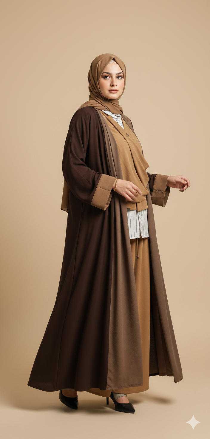Abaya doble vista - Nasmá