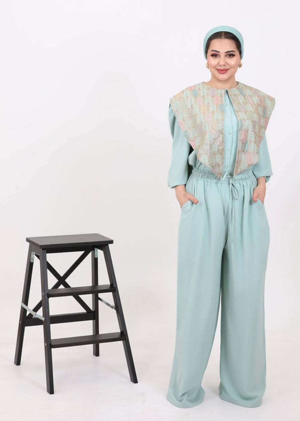 Women's Mint Elegant Suit - by Lebsaty