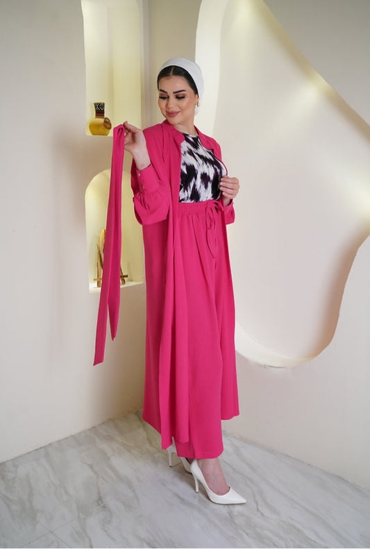 Fuchsia suit by Lebsaty