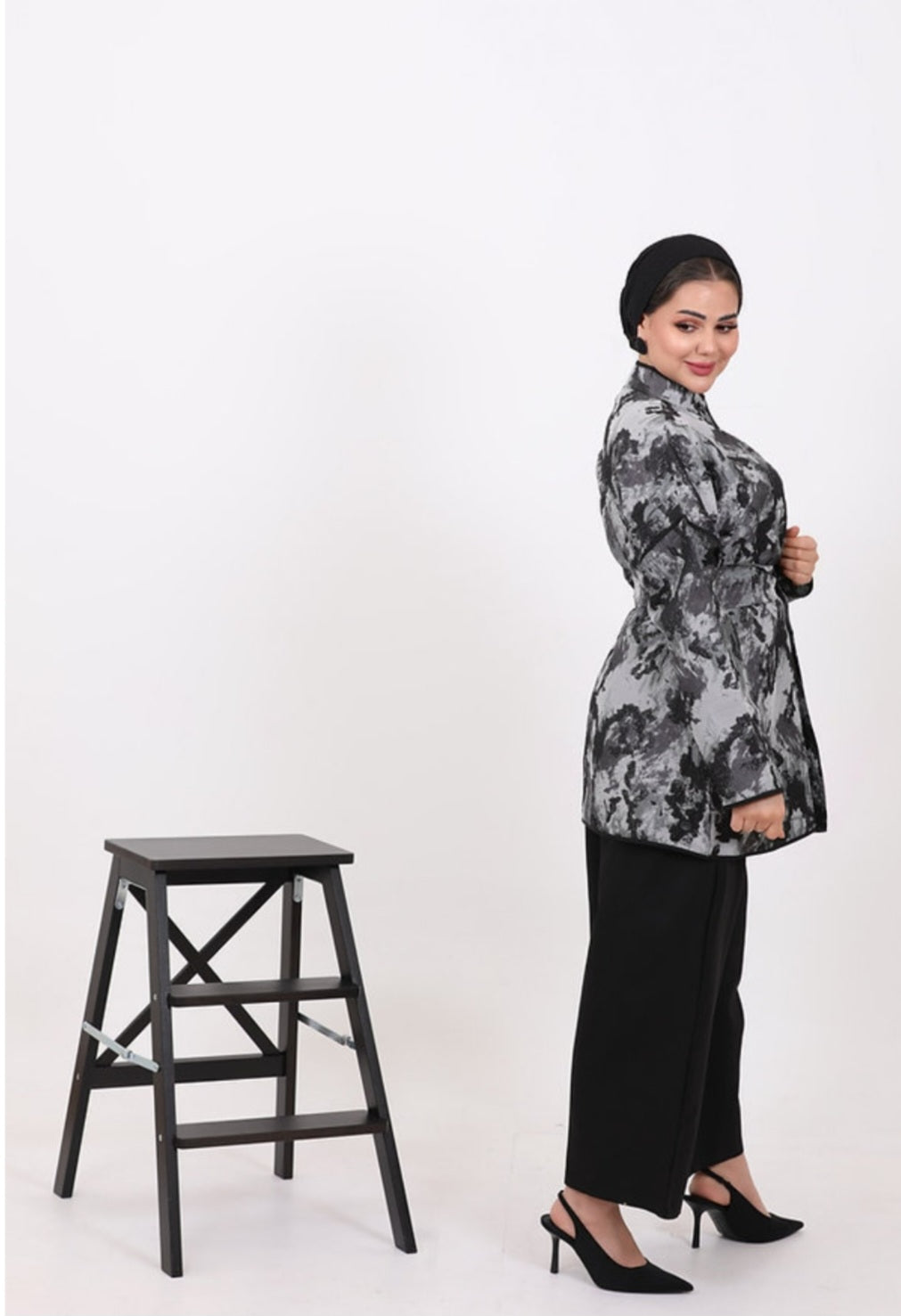 Black Suit with belt by Lebsaty