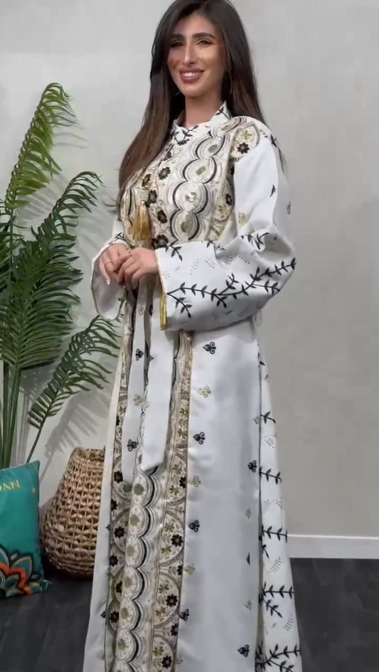 Elegant Kuwaiti Jellabiya- Hanoon