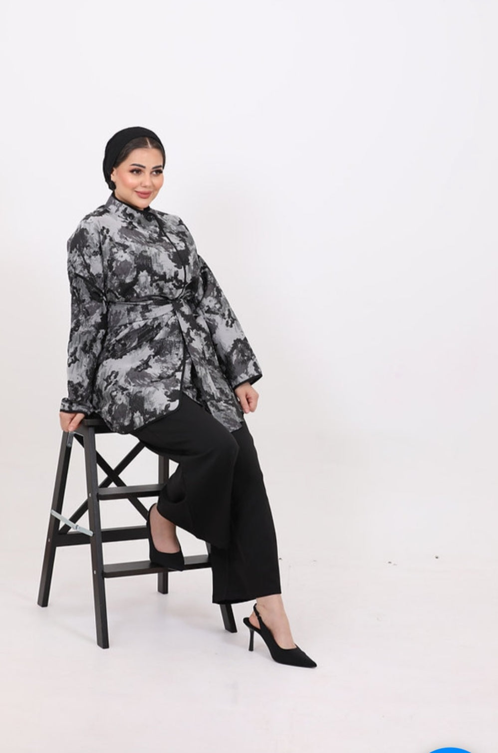 Black Suit with belt by Lebsaty