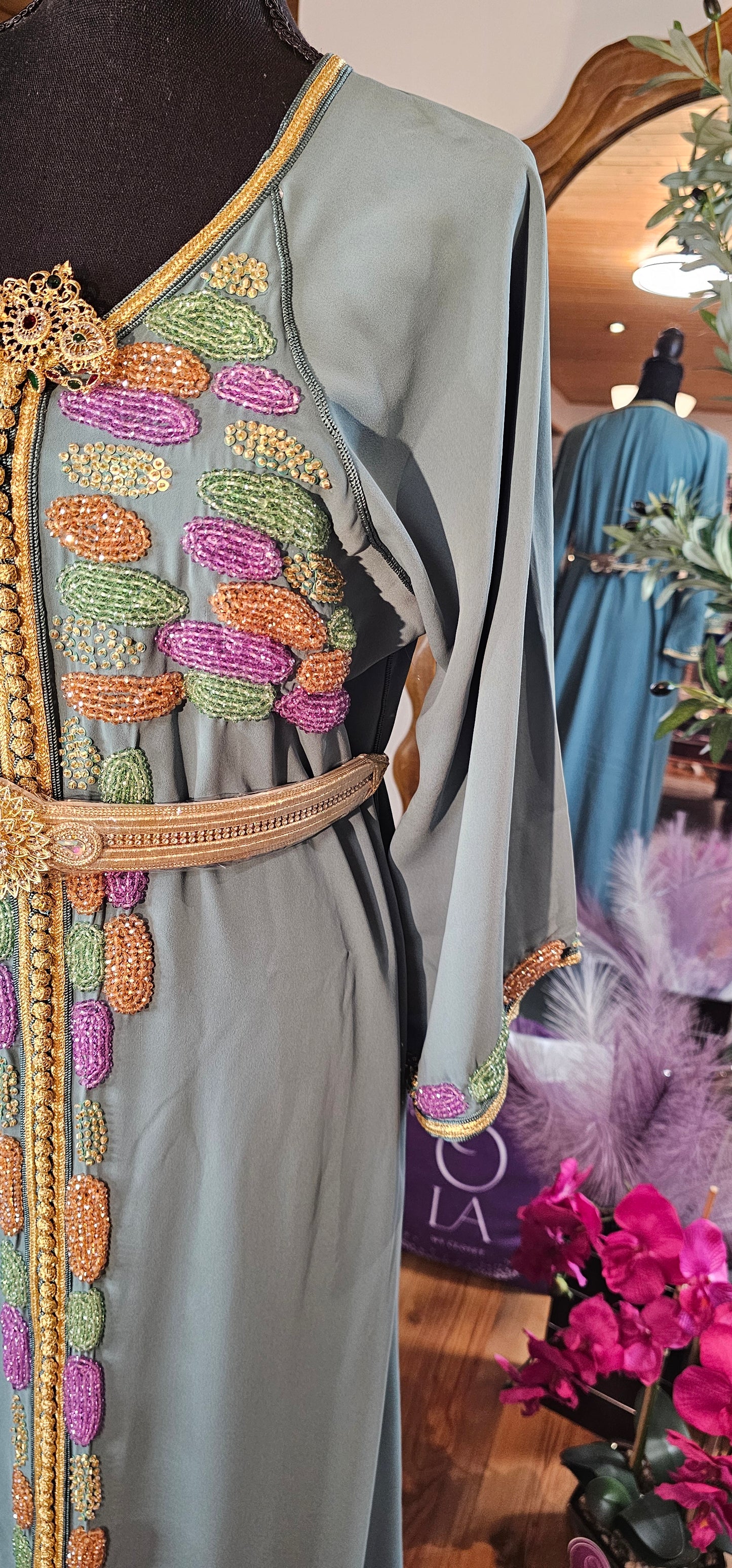 Handmade Moroccan Kaftan - Mazyona
