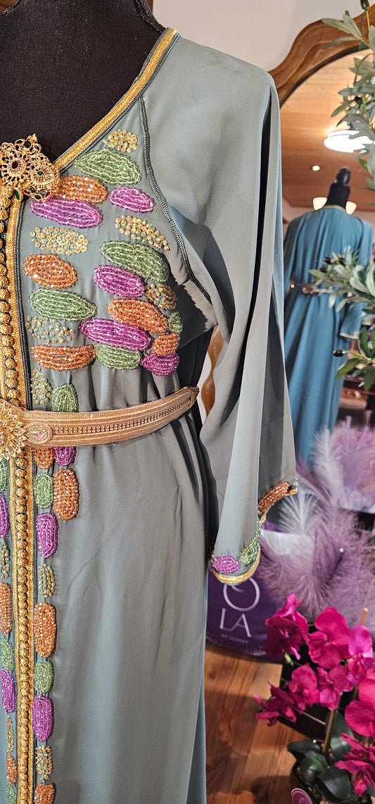 Handmade Moroccan Kaftan - Mazyona