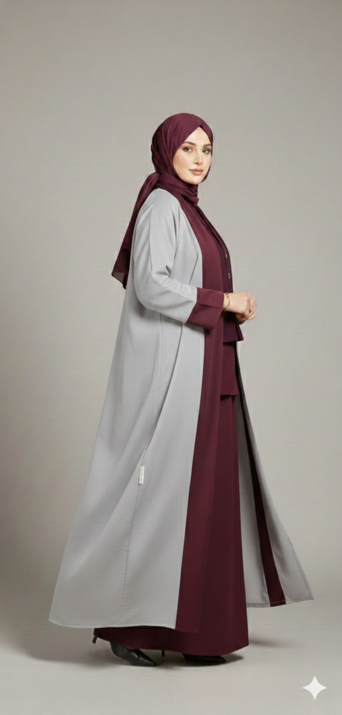 Abaya doble vista - Nasmá