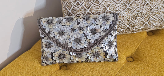 Handcrafted Luxury Beaded Clutch